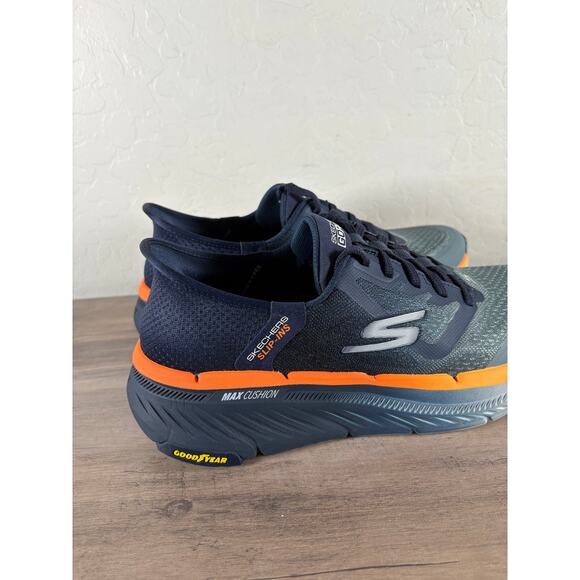 Men Shoes‎ SKECHERS Hands Free Slip-ins Navy Orange Max Cushion Premier 2.0 Sz 9 main image 5